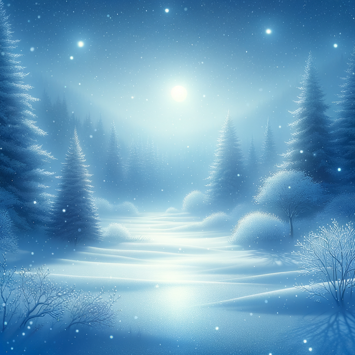 Snowy Serenity Scenery Painting Diamond Kit