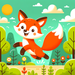 Frolicking Fox DIY Paint By Diamonds