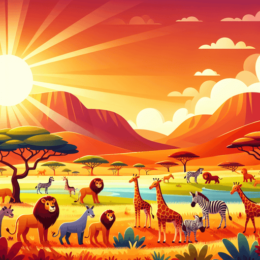 Sunlit Savannah Safari Paint By Diamonds