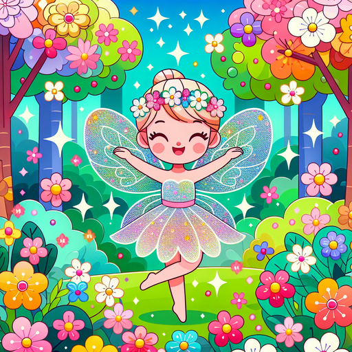 Forest Fairy Fun Painting Diamond Kit