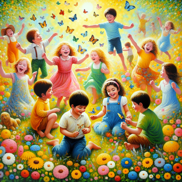 Charming Kids On Adventure Painting By Diamonds Kit