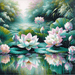 Serene Lotus Blossoms Paint By Diamonds