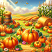 Whimsical Pumpkin Harvest Paint By Diamonds Kits