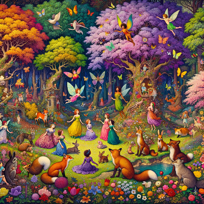 Fantasy Woodland Paint By Color