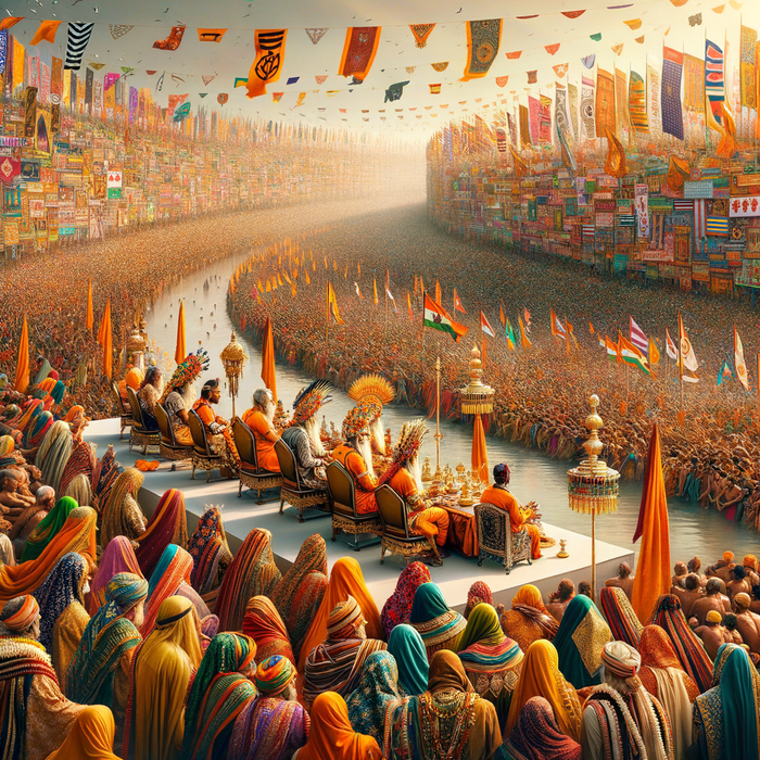 Kumbh Mela - India Diamonded Painting Kits