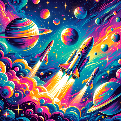 Adventurous Space Journey Paint By Color