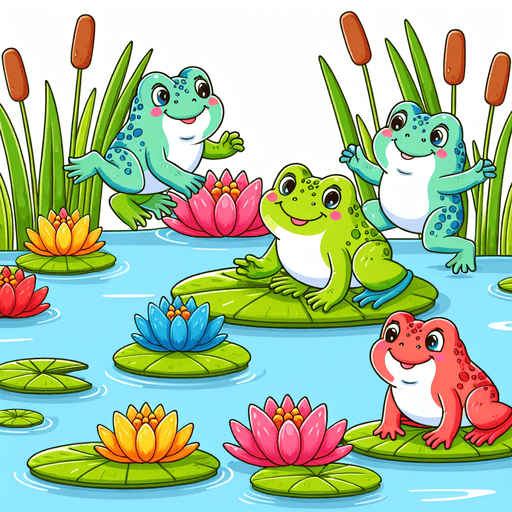 Hoppy Toads Paint By Color