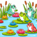 Hoppy Toads Paint By Color