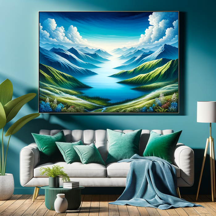 Serene Mountain Escape Paint By Diamonds Art