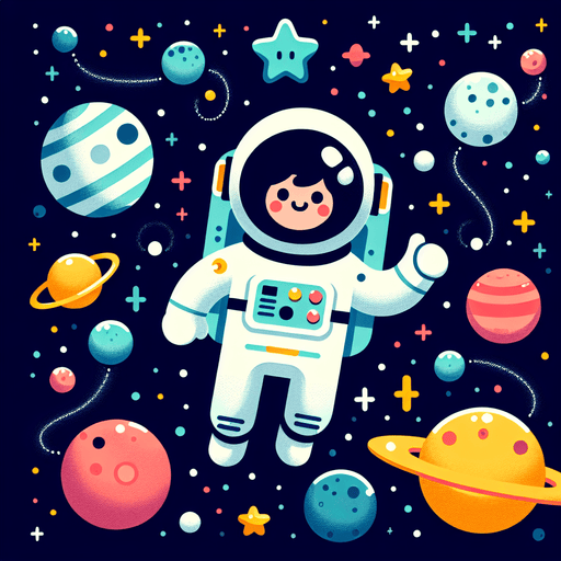 Cosmic Astronaut Voyage Painting By Diamonds Kit
