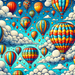 Fantasy Hot Air Balloons Paint By Diamond