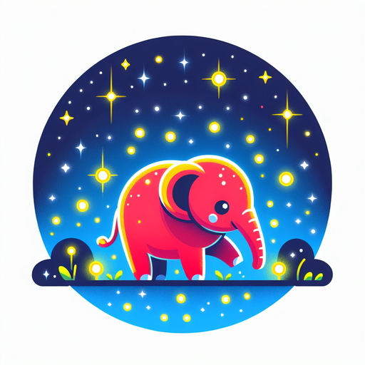 Dreamy Elephant's Night Safari Paint By Diamonds Art