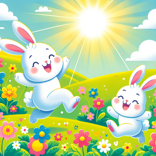 Bouncy Bunny Adventures Paint By Color