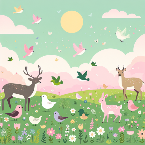 Nature's Spring Symphony DIY Paint By Diamonds
