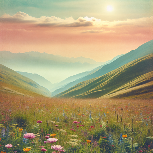 Peaceful Alpine Meadow Diamond Painting