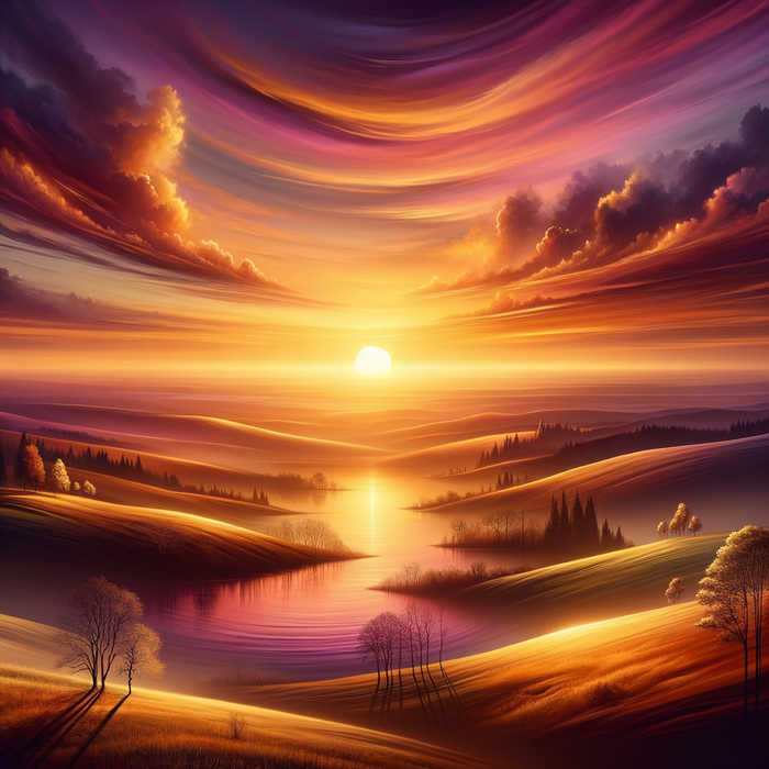 Serene Sunset 5D DIY Paint By Diamond Kit