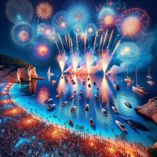 International Fireworks Festival - Cannes Paint By Color