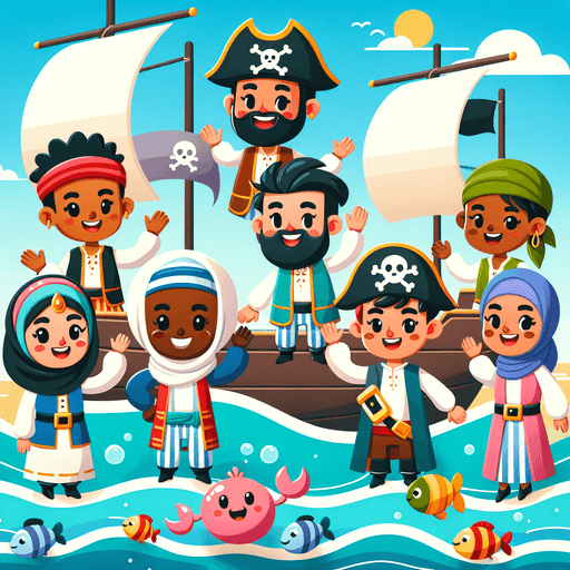 Cheerful Pirate Adventure DIY Paint By Diamonds