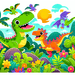Whimsical Dinosaur Adventure DIY Paint By Diamonds