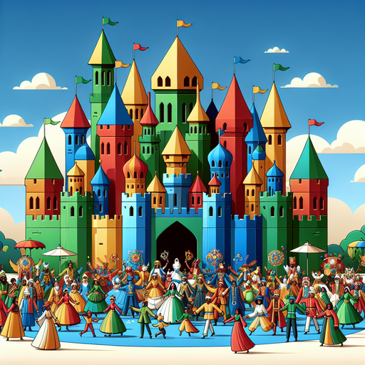 Fairy Tale Castle Celebration Painting Diamond Kit