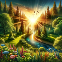 Nature's Harmony 5D DIY Paint By Diamond Kit