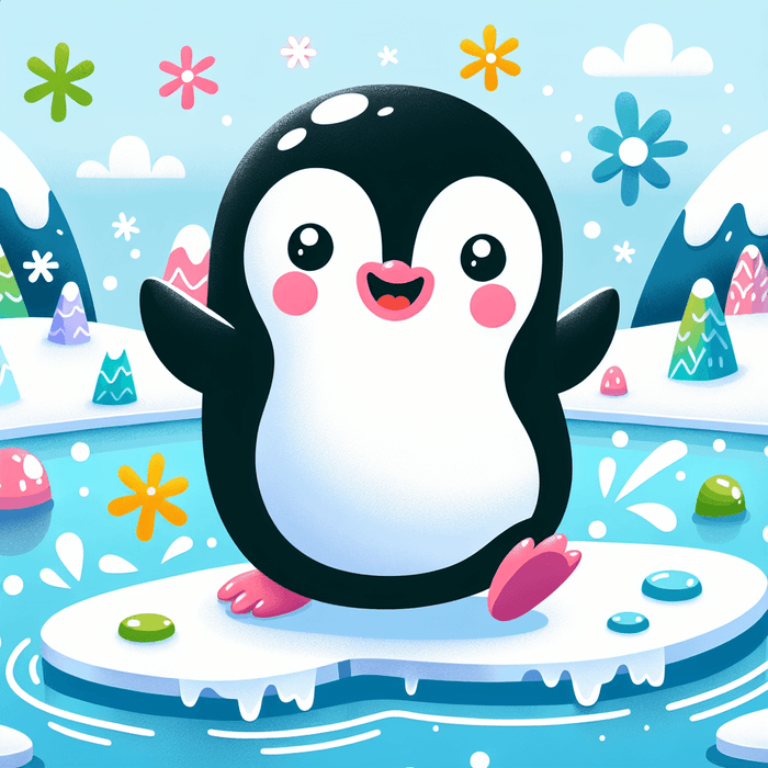 Happy Penguin Diamond Painting