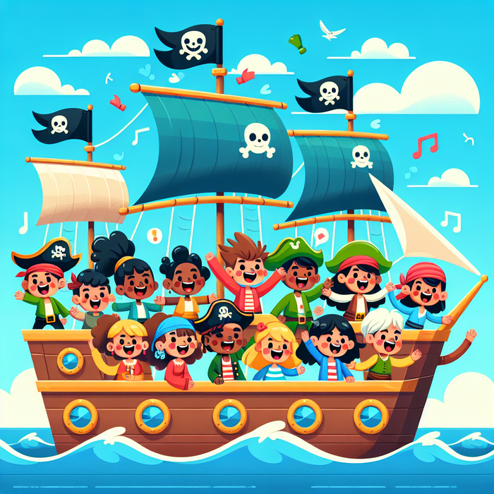 Friendly Pirate Ship Paint By Diamonds