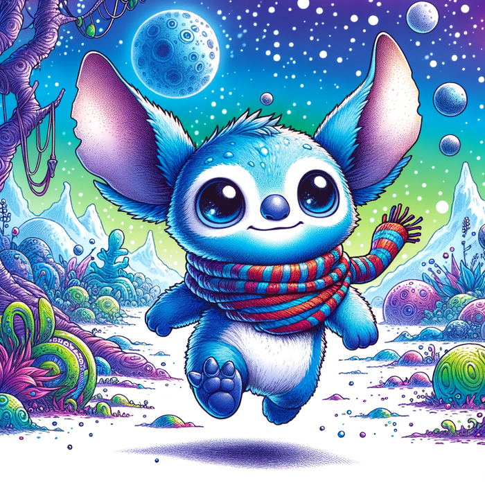 Stitch's Playful Adventure Diamonded Painting Kits