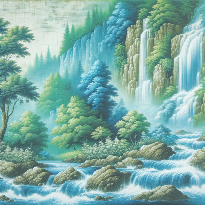 Serene Waterfall Diamond Painting