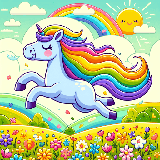 Bright Rainbow Unicorn Paint By Diamonds Art