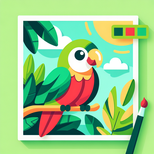 Playful Parrot Jungle Paint By Color