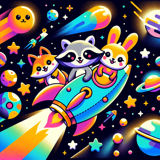 Adventurous Space Animals Paint By Diamonds Art