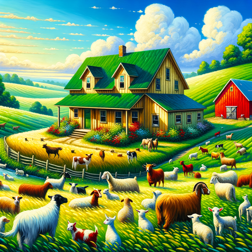 Charming Countryside Farm Paint By Diamond