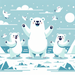 Polar Bear Playground Diamonded Painting Kits