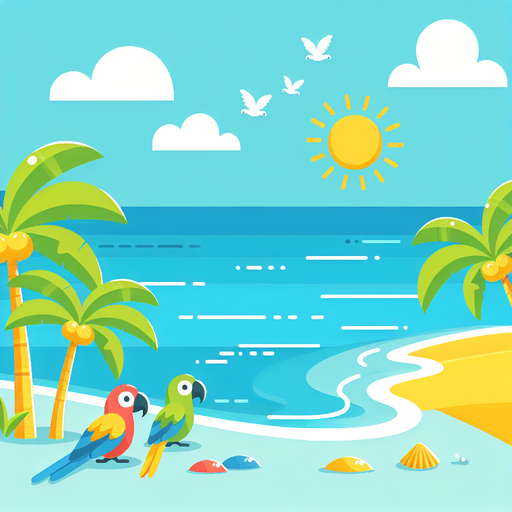 Tropical Paradise Dream Paint By Color