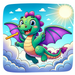 Joyful Dragon Paint By Color