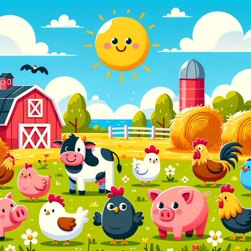 Friendly Farm Animals Paint By Diamonds Art