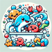 Bubbly Bathtime Adventure Paint By Diamonds Art