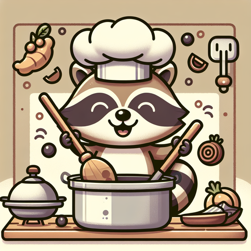 Silly Raccoon Chef Paint By Diamonds