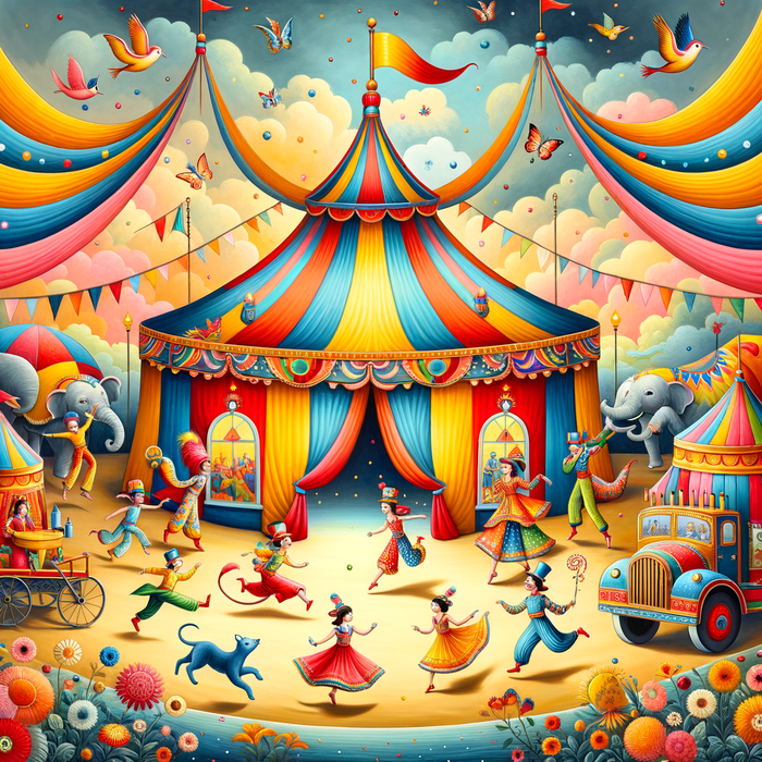 Joyful Circus Paint By Diamonds Art