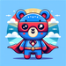 Superhero Bear Diamond Painting
