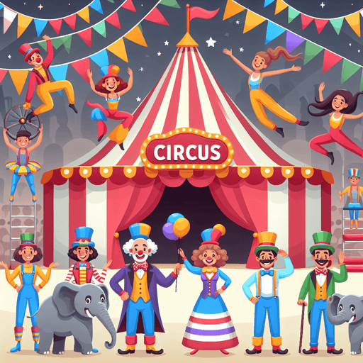 Circus Spectacular Show Painting By Diamonds Kit