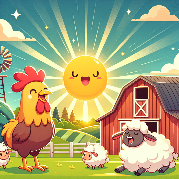 Farmyard Sunrise Spectacle DIY Paint By Diamonds
