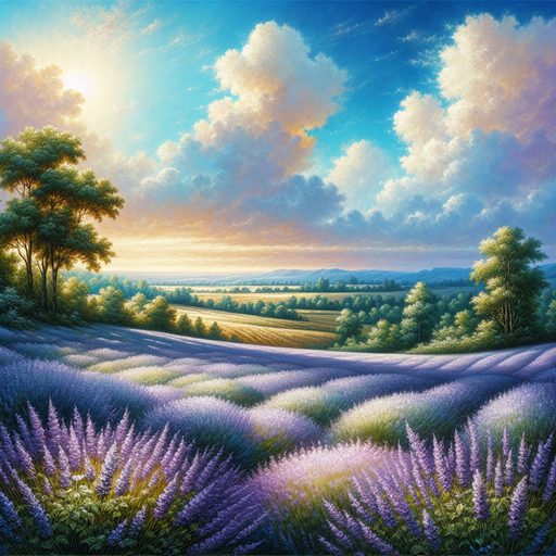 Soothing Lavender Dreams Painting By Diamonds Kit