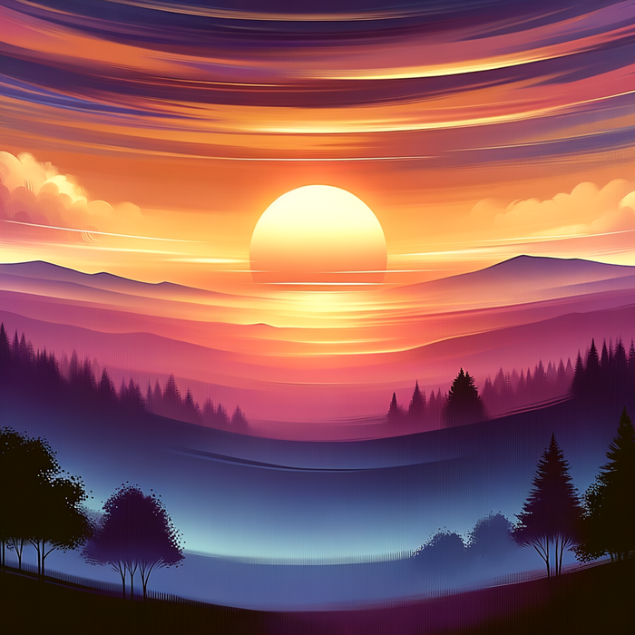 Sunset Serenity 5D DIY Paint By Diamond Kit