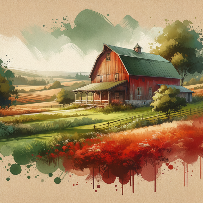 Rustic Barn Charm Paint By Color