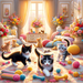 Lovely Kittens Playing Diamonded Painting Kits