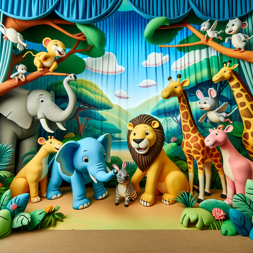 Animal Kingdom Gathering Paint By Color