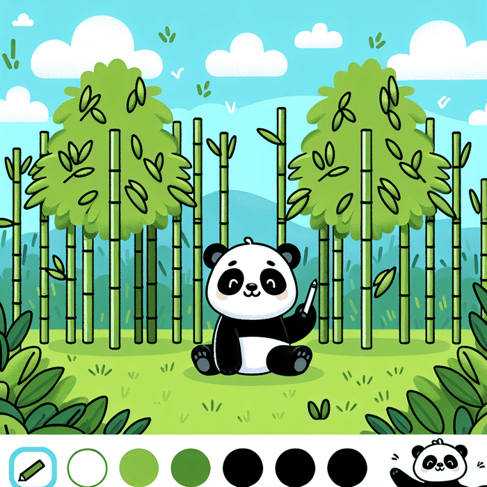 Gentle Panda Playtime DIY Paint By Diamonds