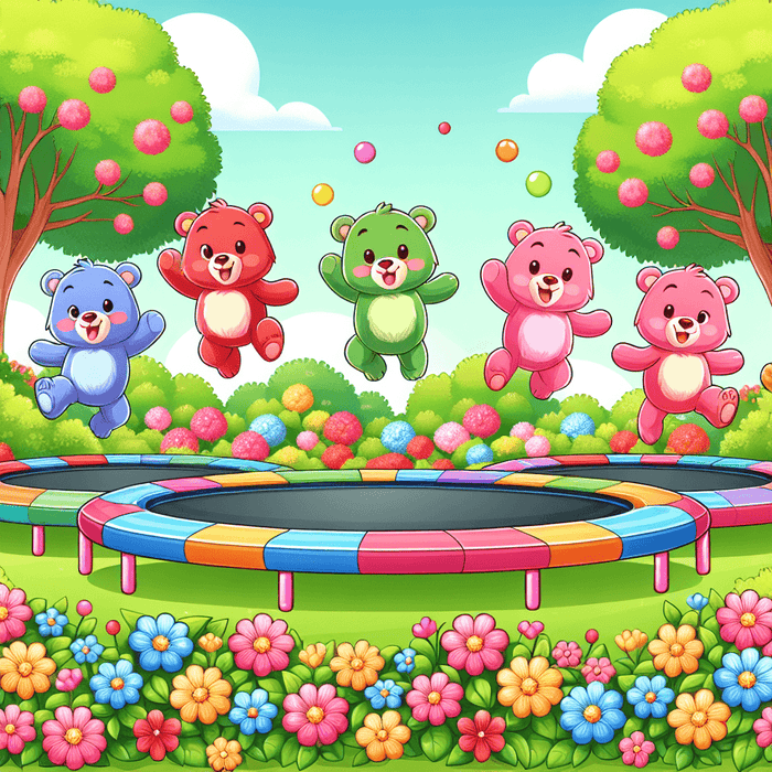 Bouncy Bears Paint By Color
